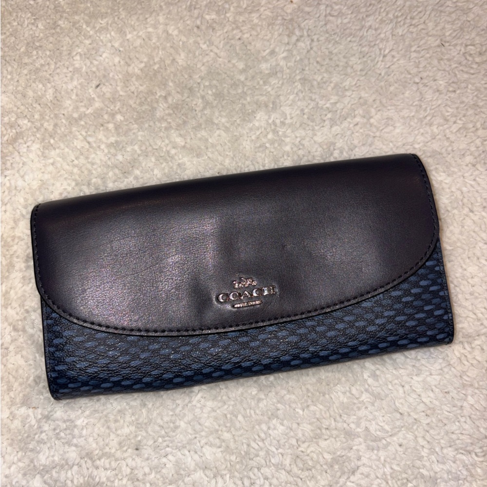 Coach Black and Navy Wallet